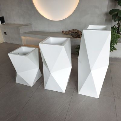 주문 유리섬유 樹脂 꽃 냄비 상자 큰 크기 쇼핑 꽃 심기 상자 online manufacture