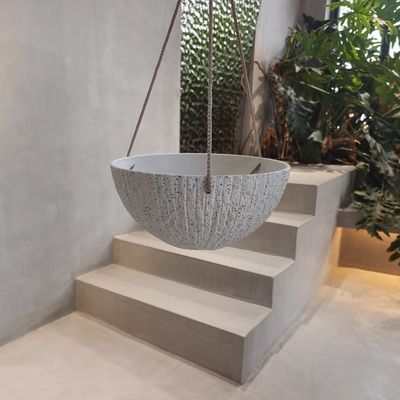 주문 둥근 플라스틱 매달린 플랜터 260*260*120MM 실내 / 야외 공간 online manufacture