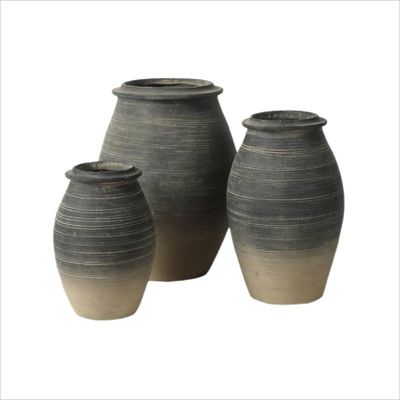주문 시멘트 스크럽 표면 꽃 / 녹색 식물을위한 GRC 심기 냄비 online manufacture
