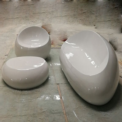주문 유리섬유 재료 樹脂 가구 세트 FRP 정원 테이블 가구 의자 online manufacture