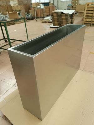 주문 맞춤형 스테인레스 스틸 직사각형 정원 플랜터 추가 큰 금속 꽃 냄비 online manufacture