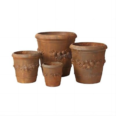 주문 장식 된 건축물 시멘트 플랜터 냄비 가 궁전 장식 을 위해 손으로 조각 된 것 online manufacture
