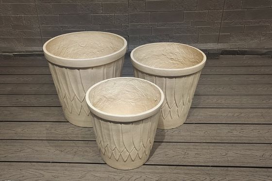 주문 손으로 조각 한 완성품 을 가진 우아 한 섬유 점토 식용기 online manufacture