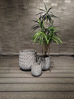 주문 실내 및 야외 식물용 사용자 정의 가능한 섬유 점토 심기 online manufacture