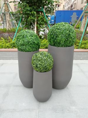 주문 미니멀리즘 스타일의 높은 식물을위한 부드러운 표면 강화 된 점토 심기 online manufacture