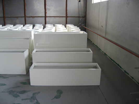주문 대형 주식 유리섬유 식물 냄비 유리섬유 꽃 심기 매트 반짝이는 완성 online manufacture
