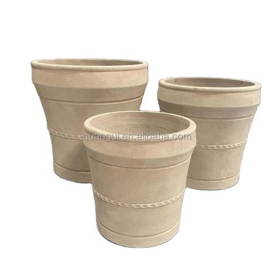 주문 7-8 년 수명 기간 섬유 시멘트 꽃 냄비 얼음 저항성 및 실내 환경에 오래 지속 online manufacture