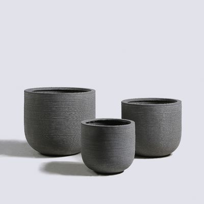 주문 질감 표면 GRC 꽃 심기 둥근 모양 online manufacture