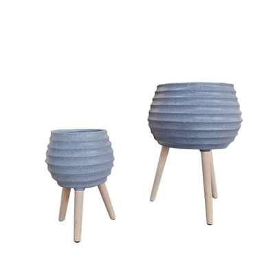 주문 7-8년생생명 기간 섬유 점토 실내 플랜터 맞춤형 디자인 및 현대 스타일 online manufacture