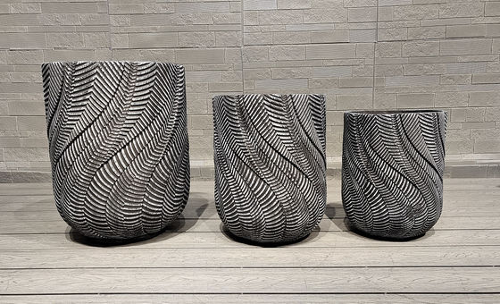 주문 얼음 저항성 섬유 시멘트 냄비 장시간 얼음 저항성을 위해 손으로 조각 online manufacture