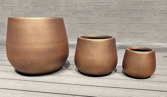 주문 정원 의 미학 과 내구성 에 맞게 제작 된 얼음 내성 섬유 점토 식물 online manufacture