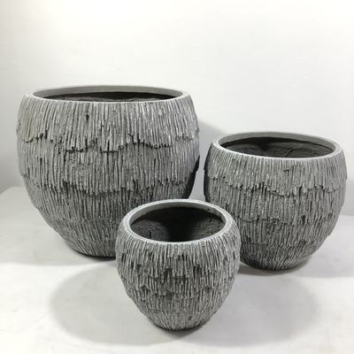 주문 정원 공간에 맞춤형 섬유 시멘트 정원 냄비 얼음 저항 online manufacture