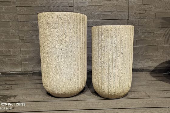 주문 모든 공간에 적합한 현대 섬유 시멘트 냄비에서 섬유 점토 둥근 플랜터 online manufacture
