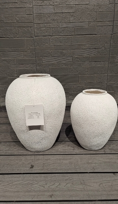 주문 Drainage Holes in Round Fiber Cement Pot A Must-Have for Plant Lovers online manufacture
