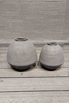 주문 5-6년 수명, 강화된 점토 화분, 섬유 점토 소재로 내구성과 내후성이 뛰어남 online manufacture