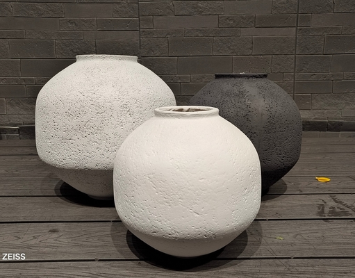 주문 Optimize Plant Growth with Customized Fiber Clay Planter and Drainage Holes online manufacture