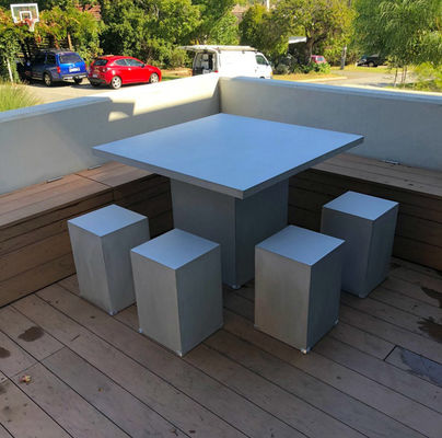 로고 맞춤형 콘크리트 가구 테이블 좌석 벤치 세트 야외 마당 및 patios