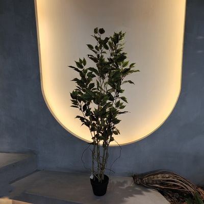 곤충 저항성 인공 식물 실내 인공 녹색 벽 150cm
