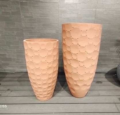 개선 된 배수 섬유 점토 플랜터 가공 된 표면 및 배수 구멍